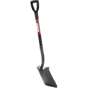 Radius Premium D-Handle Square-Point Shovel, Fiberglass Shaft