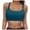 Navy, variant on TTUHYWXI Women Sports Bra Bikini Tops Scoop Neck Bathing Suits Top Padded Swim Crop Tops Only (Navy, L)