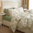 thumbnail image 2 of Tamaño Floral Funda Nórdica Set Botánico Verde Hojas Imprimir Ropa de Cama Set Cremallera, 2 of 7