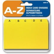 index card dividers a - z, 3 x 5", seperate cards for each alphabet
