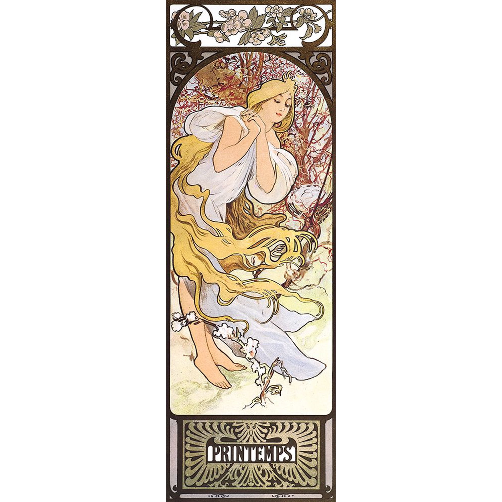 Mucha-Printemps Poster Print - Collection Masters (13 x 36)