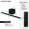 thumbnail image 5 of Samsung S-Series Bluetooth 3.1.2-Channel Dolby Wireless ATMOS 45.7-In. Sound Bar, with Subwoofer and Remote (Black), HW-S800B/ZA, 5 of 12