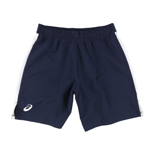 ASICS Mens 2-Tone Athletic Workout Shorts, Blue, Small