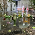 thumbnail image 3 of CIYISON Miniature Frogs Garden Statue Flower Pot Hangers Ornament Resins Frogs Figurines Plant Pot Decorations for Yard Outside, 3 of 12