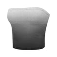 thumbnail image 3 of Tube Top for Women, Sleeveless Strapless Solid Color Polyester Top with Elastic Band, Regular Length, Black L, 3 of 5