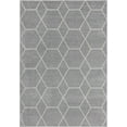 thumbnail image 3 of Unique Loom Trellis Frieze Collection Area Rug - Geometric (7' 1" x 10' Rectangle Light Gray/Ivory), 3 of 10