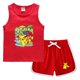 thumbnail image 1 of Ropa de bebé Pokemon Pikachu, chándal informal, ropa de algodón puro, camisetas de verano para bebés y pantalones para niños, ropa deportiva Ou qym unisex, 1 of 2