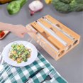 thumbnail image 3 of Wrap Dispenser with Cutter, 3-in-1 Food Dispensers, Plastic Wrap, Parchment Paper, Aluminum Dispenser for Kitchen, 3 of 5