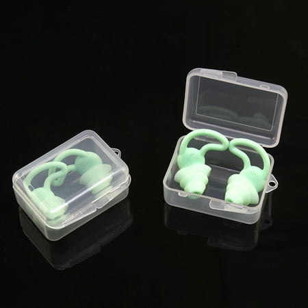 

Reusable Silicone Ear Plugs Noise Canceling Earplugs for Sleeping Swimming Snoring Concerts 1 Pair with Storage Box