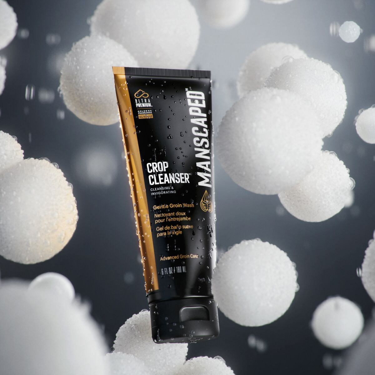 MANSCAPED® Crop Cleanser® Groin Wash, Men’s Invigorating Formula Infused with Vitamin E and Aloe, 6 oz