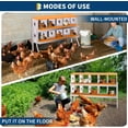 thumbnail image 7 of Lumiparty Chicken Nesting Box, 10 Compartment Chicken Laying Boxes with Bracket Legs, Metal Nesting Boxes for Chicken Coop, Roll Away Nest Box, Easy Egg Collection, Orange, 7 of 7