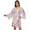 thumbnail image 1 of Moomaya Printed Robe For Girls Cotton Plus Size Nightwear Summer Bathrobes, 1 of 6