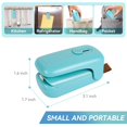 thumbnail image 3 of Mini Bag Sealer, Handheld Heat Vacuum Sealer, 2 in 1 Sealer and Cutter with Lanyard, Portable Resealer Machine for Food Storage, 3 of 5
