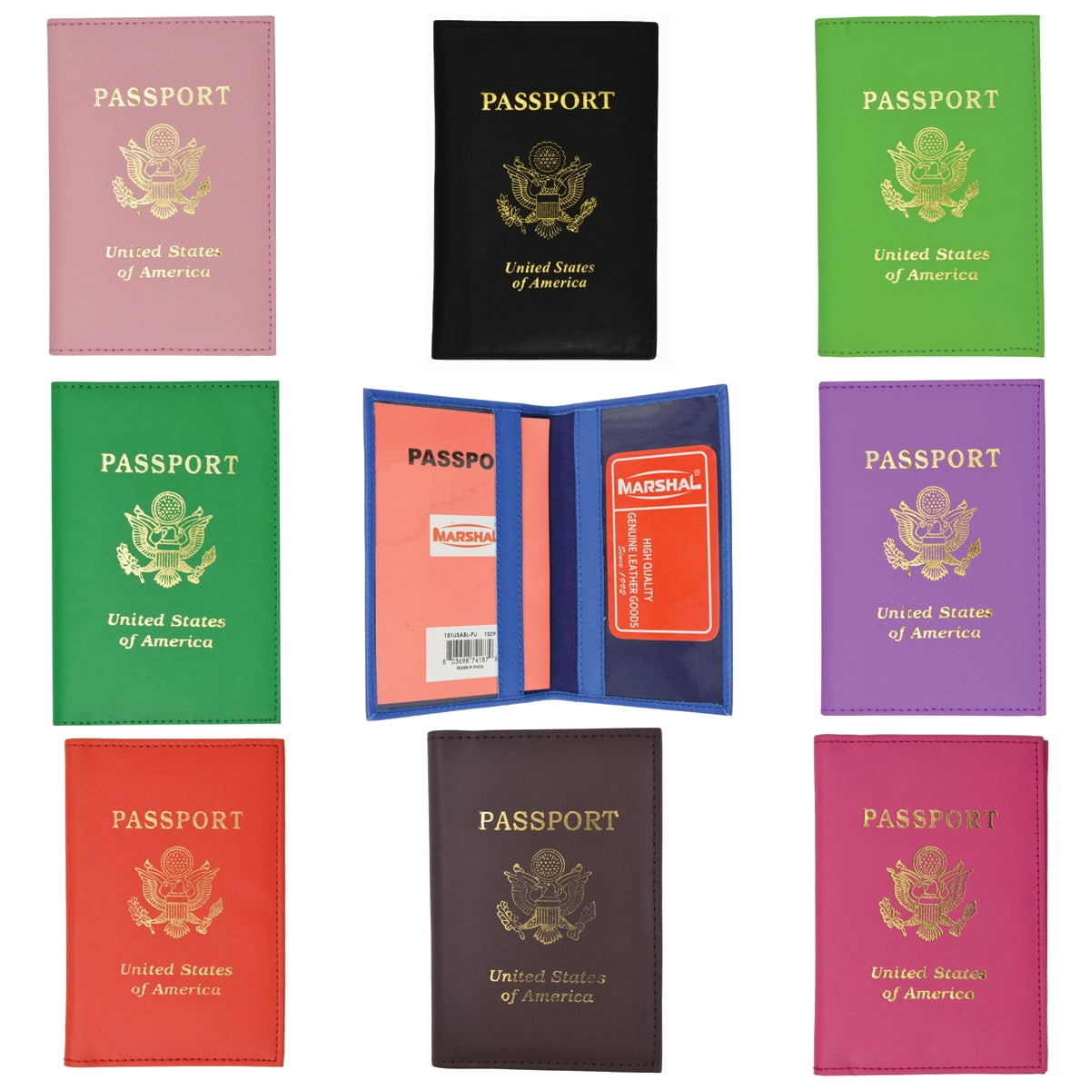 Leather Debossed Passport Jacket - Walmart.com