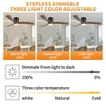 thumbnail image 2 of Eowynic 42-Inch Flush Mount Farmhouse Chandelier Ceiling Fan with Integrated LED Lights and Remote, 2 of 9
