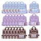 thumbnail image 5 of 21x bonita mochila, bolsas de regalo, suministros para fiestas, embalaje, bolsas de almacenamiento, pequeñas bolsas selladas para dulces, alimentos, marrón violeta, 5 of 9