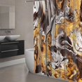 thumbnail image 3 of Abstract Shower Curtain Marble Colorful Shower Curtain for Bathroom Bathtub Home Decor with 12 Hooks 72"x72", 3 of 7