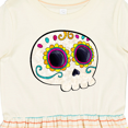 thumbnail image 4 of Inktastic Cute Sugar Skull for Day of the Dead Girls Toddler Dress, 4 of 5