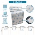 thumbnail image 6 of Christmas Table Runner 36 Inches Long Farmhouse Dress Scarves, Xmas Blue Snowflakes Winter Modern Minimalist Dining Tablerunner for Coffee Table/Kitchen Island/Party Décor, Small 13" x 36", 6 of 8