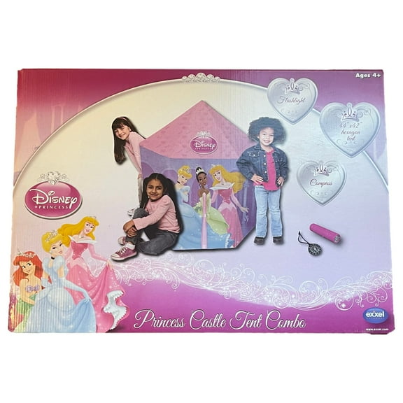 Exxel Disney Princess Castle Tent Combo Playhouse