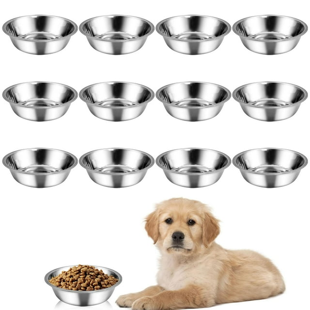 Comedouros para Cães kathson Pequenos de Aço Inoxidável 12 Unidades para Pets