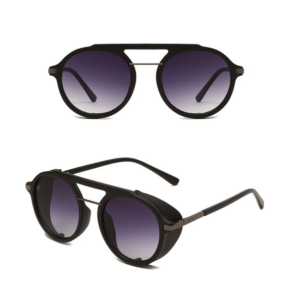 Siminsem Polarized Round Sunglasses for Men Women, Classic Retro Stylish Sun Glasses, UV Protection Vintage Eyewear for Driving & Daily Use, Purple, One Size