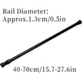 thumbnail image 2 of Shower Curtain Rod, No Drilling Telescopic Spring Tension Rod Adjustable Curtain Extension Cupboard Bar for Windows Kitchen Bathroom Wardrobe, 2 of 8