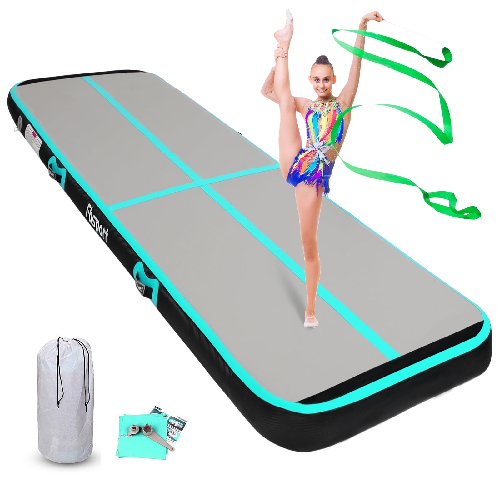 Fbsport Inflatable Gymnastic Mat Carbon Fiber Mat Floor 16ft Air Track