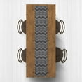 thumbnail image 2 of Creative Products Abstract Chevron Black 16x90 Poly Twill Table Runner, 2 of 3
