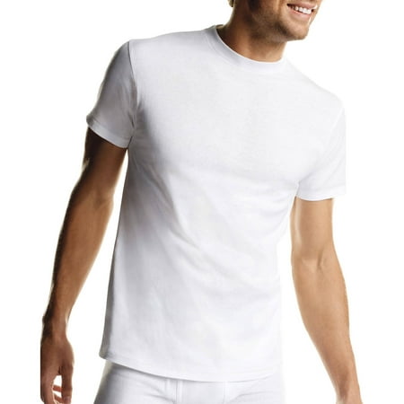 Hanes Mens ComfortSoft White Crew Neck T-Shirt SUPER VALUE 10-Pack