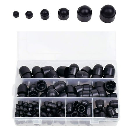 

145Pcs Hex Nut Cover Protective M4-M12 Bolt Cap Rubber Protection Cap Covers
