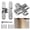 Silver, variant on Hinges for Cabinet Doors,Completely 180° Hidden Hinges,Concealed Door Hinges,Concealed and Smooth Quiet Close(Black,0.63"-2.76",4Pack)
