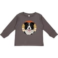 thumbnail image 3 of Inktastic Border Collie Cute Dog Boys or Girls Long Sleeve Toddler T-Shirt, 3 of 5