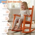 thumbnail image 4 of Ktaxon Wooden Child's Rocking Chair,Hardwood Rocker,Small Wooden Rockers for Kids Ages 3-6,for Patio Porch Outdoor & Indoor,Living Room,Bedroom,Balconies(Orange), 4 of 9