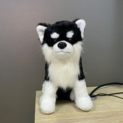 GAZI Chihuahua Plush Dolls Toy Cartoon Children's Toy Simulation Dog Exquisite Gift black