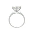 thumbnail image 5 of AFFY 3CT Heart Shape Moissanite Diamond Solitaire Engagement Ring in 14K White Gold over Silver-8, 5 of 8