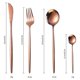 thumbnail image 2 of Juego de cubiertos de 24 piezas, cuchillo inoxidable, tenedor, cuchara, cubiertos, vajilla, 2 of 4