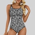 thumbnail image 2 of Levmjia Women's One Piece Swimsuits Floral Printed Surfing Suit Tummy Control Swimwear With Chest Pads For Beach Vacation Surfing Swimming, 2 of 8