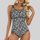 thumbnail image 2 of Traje de Baño de Mujer con Pantalones Cortos Traje de Buceo de Manga Larga, Traje de Baño de Surf Conservador con Almohadillas de Pecho Y sin Acero, 2 of 8