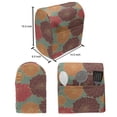 thumbnail image 4 of Floral Stand Mixer Cover, Vintage Inspired Carnation and Calendula Bouquets Perennial Plants Blooms, Kitchen Appliance Organizer Bag Cover with Pockets, 5 Quarts, Burnt Orange and Red, by Ambesonne, 4 of 4