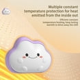 thumbnail image 4 of PATLOLLAV Hand Warmers, Rechargeable Cute Cloud Electric Hand Warmer 8-Color Lights Reusable Heater Portable Pocket Heater Fast Dual-Sided Heating Winter Gifts for Holiday Hunting Camping Golf, 4 of 5