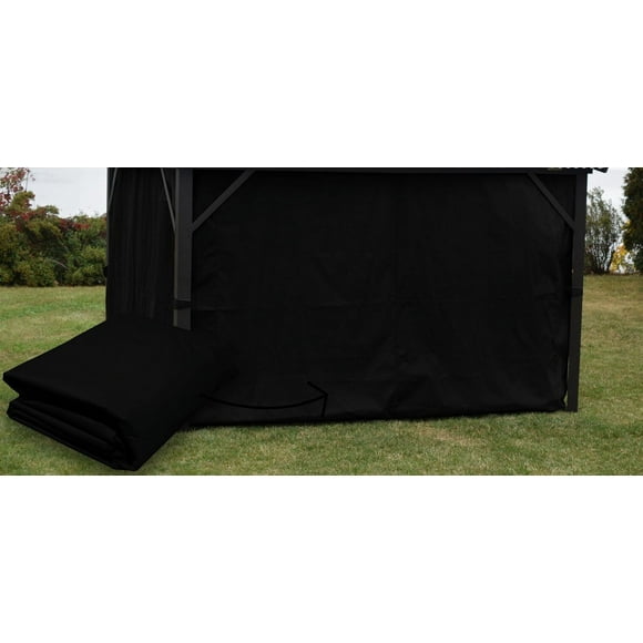 Black side curtains for Gazebo 10 x 14