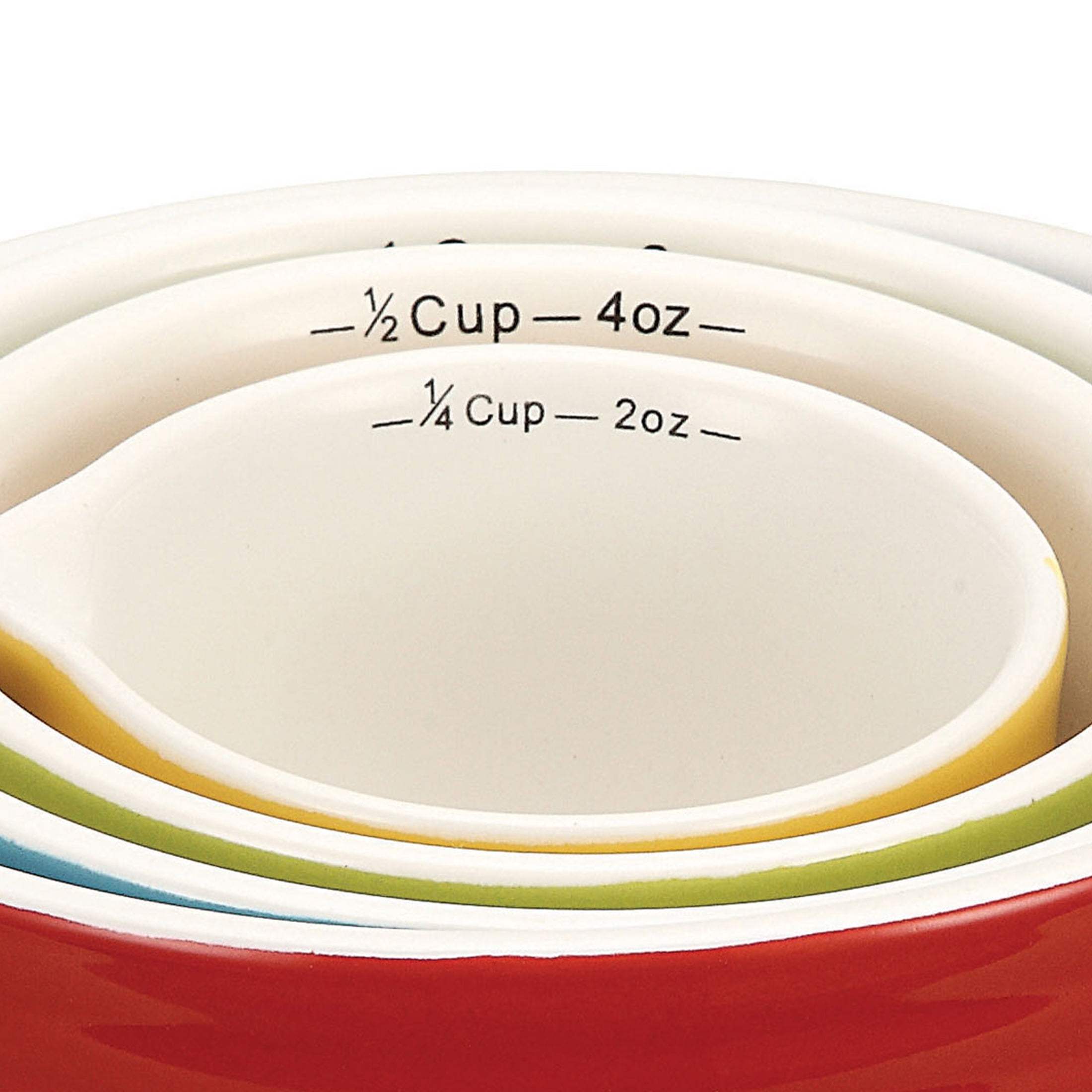 Creative Co-Op Bowl Shaped Measuring Cups (Set of 4 Sizes)