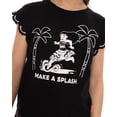 thumbnail image 4 of Disney Moana Girl’s Crochet Trim Crewneck Tee with Dolman Sleeves, Sizes 4-16, 4 of 9