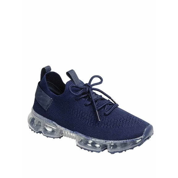 Flow-19 Stretch Elastic Mesh Lace Up Rubber Air Bubble Cushion Fashion Sneaker