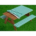 thumbnail image 3 of Sorfey Rectangle Fitted Picnic Table Cover with Bench Covers, Green 30" x 96", 3 of 9