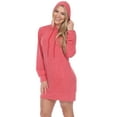 thumbnail image 3 of White Mark Women's Hoodie Sweatshirt Dress, 3 of 5