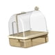 thumbnail image 3 of Parrot colgante de la bañera, caja de baño de pájaros colgantes, casa de baños de loro, tazón de ducha de agua para loros para periodismo, periodista café, 3 of 8