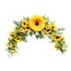 thumbnail image 4 of Girasol Swag Floral Swag Arco decorativo Corona para puerta delantera Boda Hogar Interior, 4 of 6