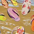 thumbnail image 6 of HAOXIT Fitted Round Tablecloth with Elastic Circle Tablecloth Wipeable Oil Cloth Tablecloth Round Table Cover for Kitchen Party Decor 46-50, 6 of 8